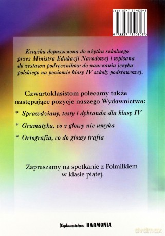 W krainie słowa dla klasy 4. Część 2 [KSIĄŻKA]