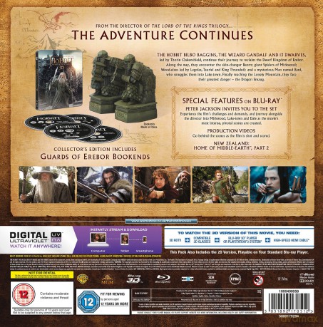 The Hobbit: The Desolation of Smaug (Bookend Edition) (Hobbit: Pustkowie Smauga) [BOX] [2xBlu-ray 3D]+[2xBlu-ray]