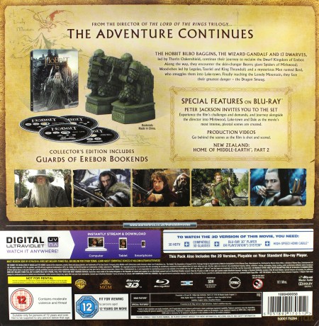 The Hobbit: The Desolation of Smaug (Bookend Edition) (Hobbit: Pustkowie Smauga) [BOX] [2xBlu-ray 3D]+[2xBlu-ray]