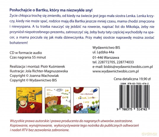 Bartek, Lenka i sny - Joanna Wachowiak [AUDIOBOOK]