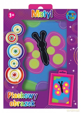 Obrazek piaskowy motyl