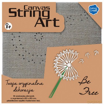 Obrazek string art dmuchawiec