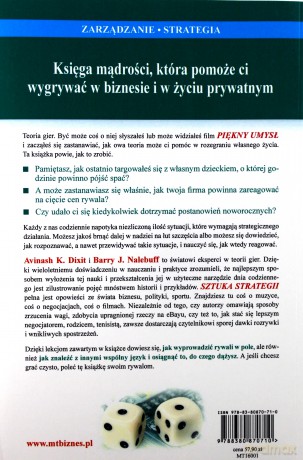 Sztuka strategii. Teoria gier w biznesie i życiu prywatnym - Avinash K. Dixit, Barry J. Nalebuff [KSIĄŻKA]