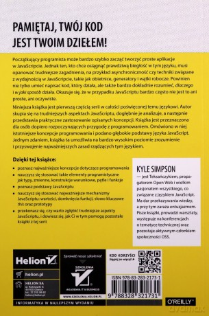 Tajniki języka javascript. Na drodze do biegłości - Kyle Simpson [KSIĄŻKA]