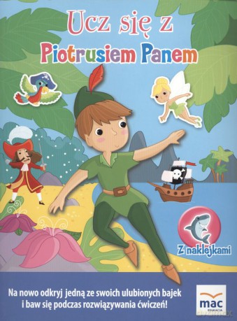 Ucz się z Piotrusiem Panem z naklejkami - Benedicte Carboneill [KSIĄŻKA]