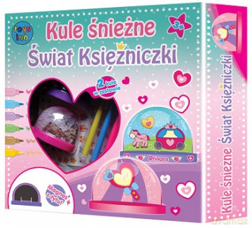 Zestaw kreatywny księżniczka kule śnieżne