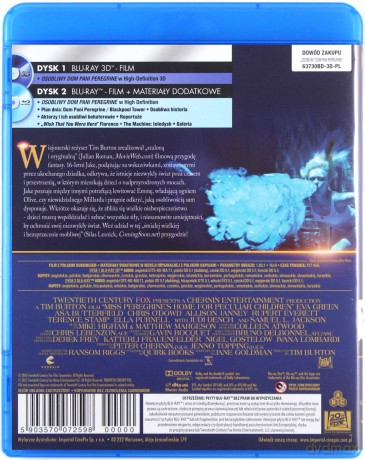 Osobliwy dom Pani Peregrine [Blu-Ray 3D]+[Blu-Ray]