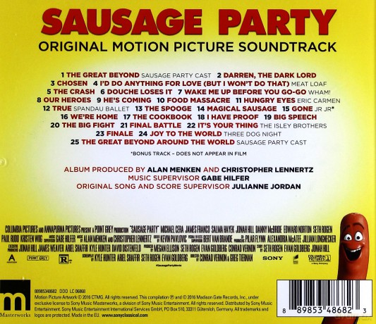 Sausage Party soundtrack [CD]