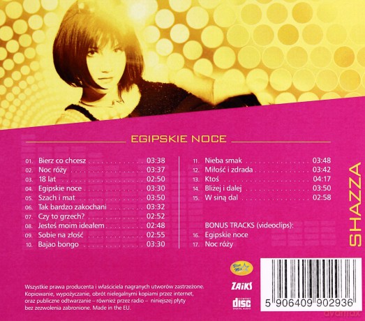 Shazza: Złota kolekcja Disco Polo - Egipskie noce [CD]