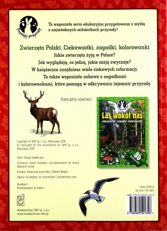 Poznaję przyrodę. Zwierzęta Polski. Ciekawostki, zagadki, kolorowanki [KSIĄŻKA]