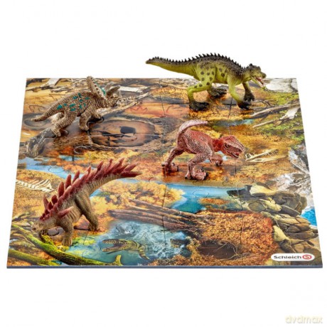 SCHLEICH Dinozaury z puzzlami, Bagna [FIGURKA]