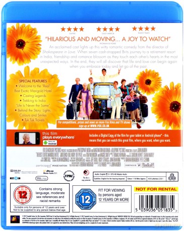 The Best Exotic Marigold Hotel (Hotel Marigold) [Blu-Ray]