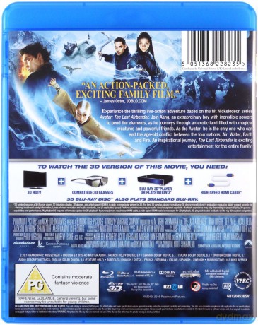 The Last Airbender 3D (Ostatni Władca Wiatru [Blu-ray 3D]