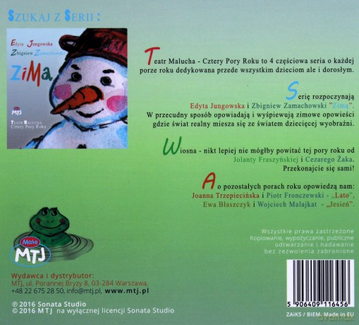 Jolanta Fraszyńska & Cezary Żak: Teatr malucha - Cztery pory roku - Wiosna [CD]