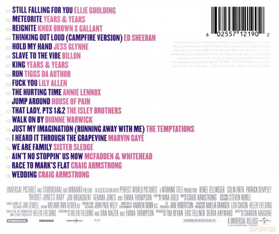 Bridget Jones's Baby (Dziennik Bridget Jones 3) soundtrack [CD]