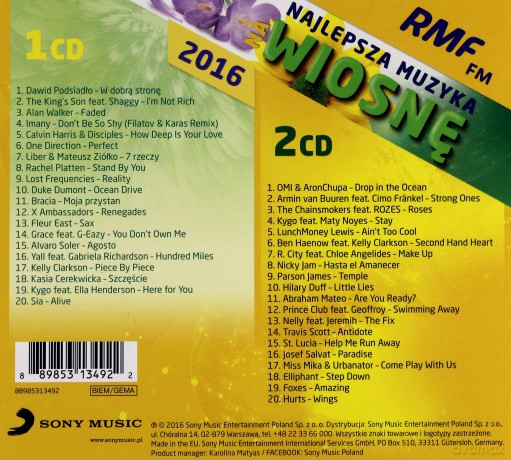 RMF FM Najlepsza muzyka na Wiosnę 2016 [2CD]