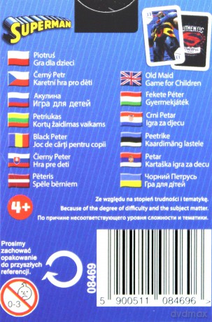 TREFL Czarny Piotruś - Superman [KARTY]