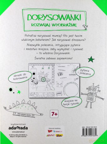 Dorysowanki. Rozwijaj wyobraźnię (zielony) [KSIĄŻKA]