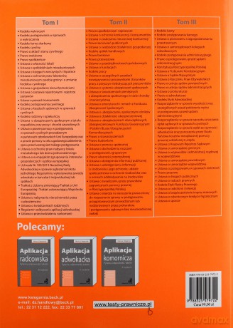 Egzaminy Aplikacje 2016. Teksty ustaw (Tom 1) [KSIĄŻKA]