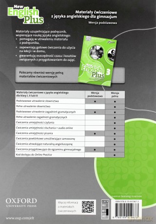 English Plus New 3 materiały ćwiczenie wersja podstawowa [KSIĄŻKA]