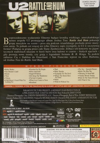 U2 Rattle And Hum [DVD]