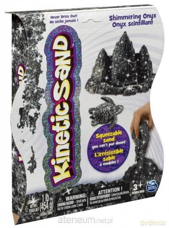 Kinetic Sand - połyskujący piasek 454 g czarny