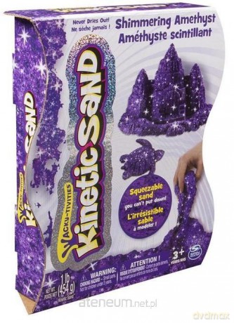 Kinetic Sand - połyskujący piasek 454 g fioletowy