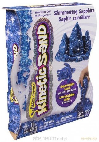 Kinetic Sand - połyskujący piasek 454 g niebieski