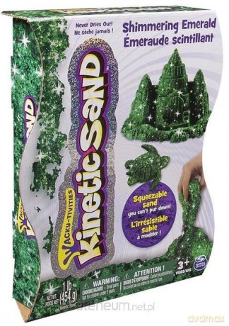 Kinetic Sand - połyskujący piasek 454 g zielony
