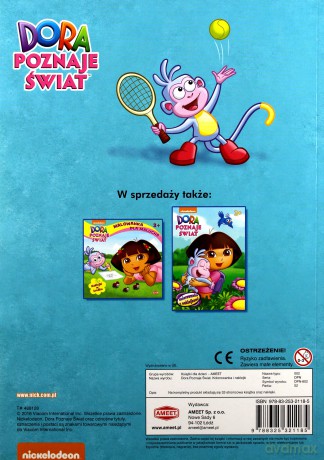 Kolorowanka i naklejki. Dora poznaje świat [KSIĄŻKA]