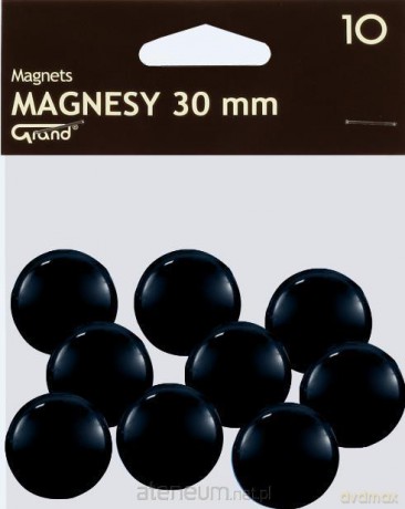 Magnes 30 mm czarny (10 szt)