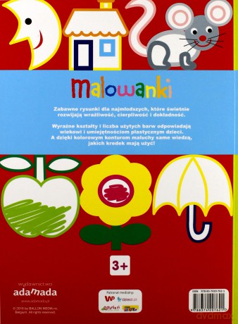 Malowanki. Zabawa kolorami 3+ [KSIĄŻKA]