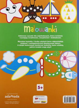 Malowanki. Zabawa kolorami 5+ [KSIĄŻKA]