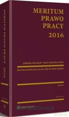 Meritum Prawo pracy 2016 [KSIĄŻKA]