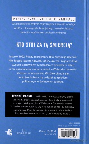 Mistrz szwedzkiego kryminału (Tom 3) Biała lwica - Mankell Henning [KSIĄŻKA]