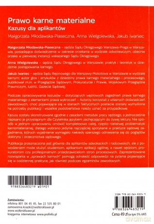 Prawo karne materialne. Kazusy dla aplikantów [KSIĄŻKA]