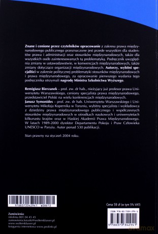 Prawo międzynarodowe publiczne - Remigiusz Bierzanek, Janusz Symonides [KSIĄŻKA]