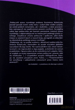 Prawo rzymskie - Kazimierz Kolańczyk [KSIĄŻKA]