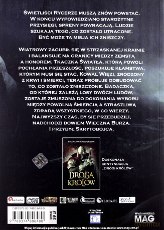 Słowa światłości w. 2016 - Brandon Sanderson [KSIĄŻKA]