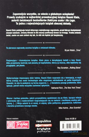 To zmienia wszystko. Kapitalizm kontra klimat - Naomi Klein [KSIĄŻKA]