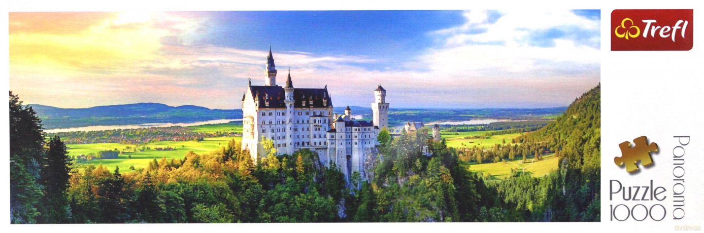 TREFL 1000 el. Panorama - Zamek Neuschwanstein [PUZZLE]