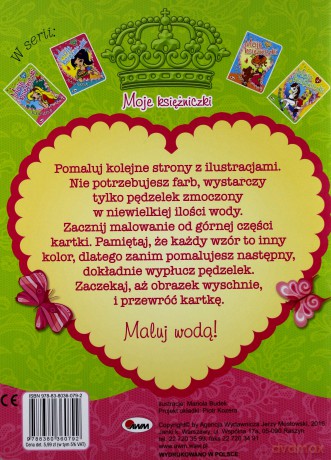 Moje księżniczki 1 Maluj wodą - Piotr Kozera [KSIĄŻKA]