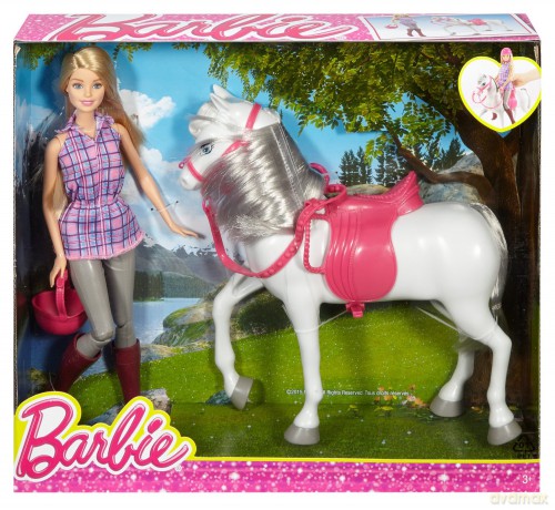 BARBIE Lalka z koniem