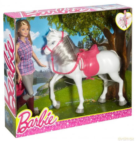 BARBIE Lalka z koniem