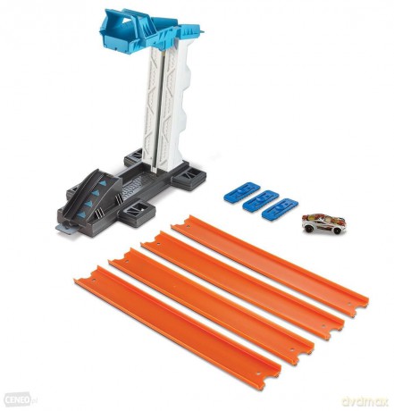 HOT WHEELS Wyrzutnia z windą + autko