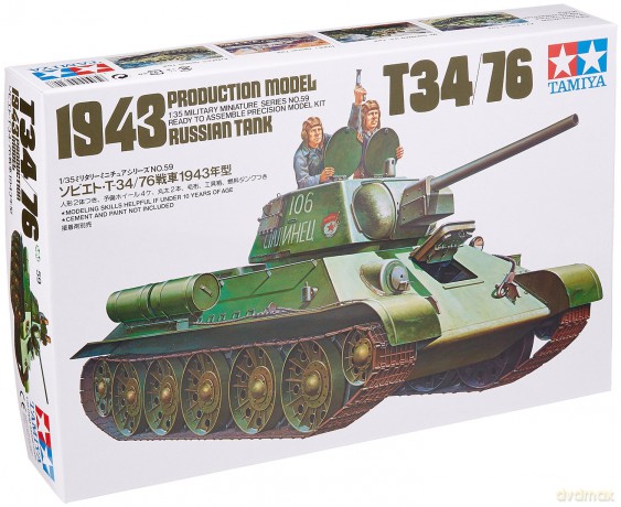 TAMIYA Russian T3476 1943 Tank