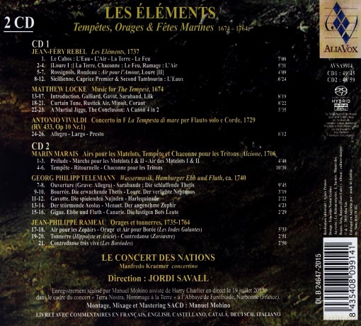 Jordi Savall: Les Elements [2CD]