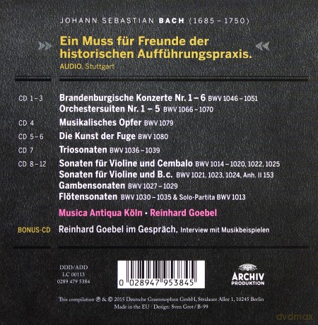 Musica Antiqua Koln: Bach Orchesterwerke Und Kammermusik [13CD]