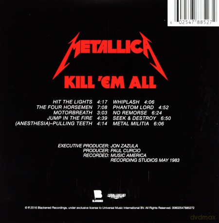 Metallica: Kill 'Em All (Remastered) [CD]