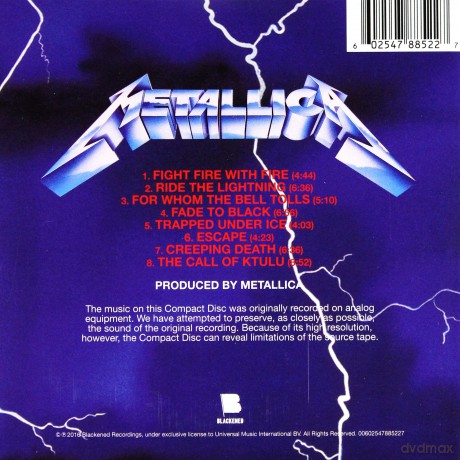 Metallica: Ride The Lightning (Remastered) [CD]